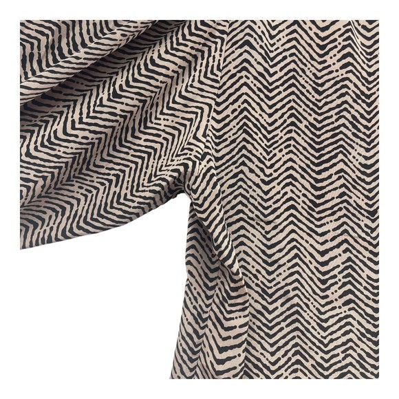 Vintage Alyssa Scott Shirt Womens Small Petite Stripe Abstract Union Made USA - Picture 2 of 13